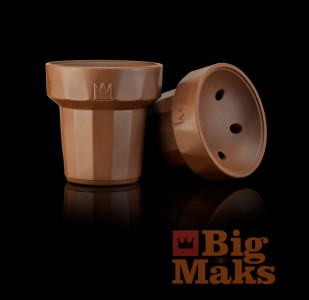 ЧашиBigMaks Barrel коричневая глина