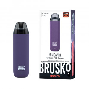 MinicanУстройство Brusko Minican 3 700 мАч Темно-Фиолетовый