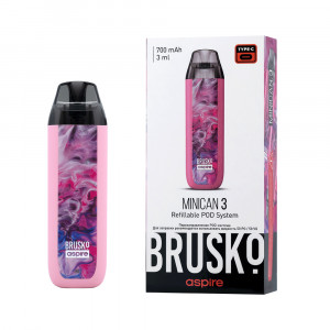 MinicanУстройство Brusko Minican 3 700 мАч Розовый Флюид